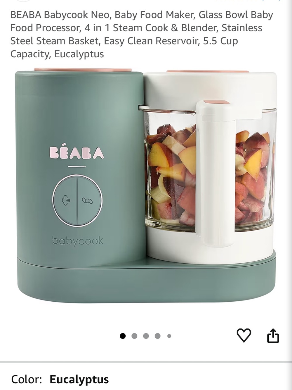 Beaba neo babycook baby food maker